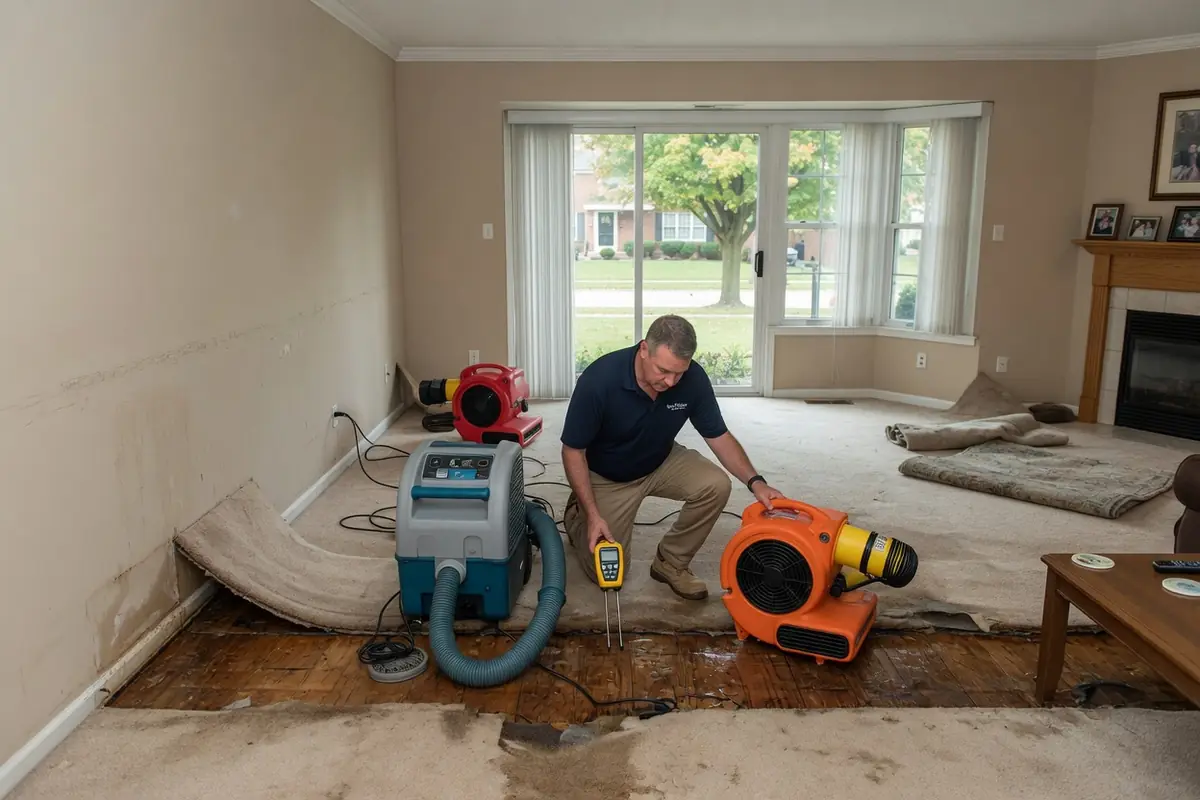 Emergency Water Damage Restoration Naperville IL, LLC crew at work